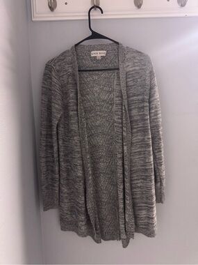Knox Rose Gray Open-Front Women's Cardigan Sweater